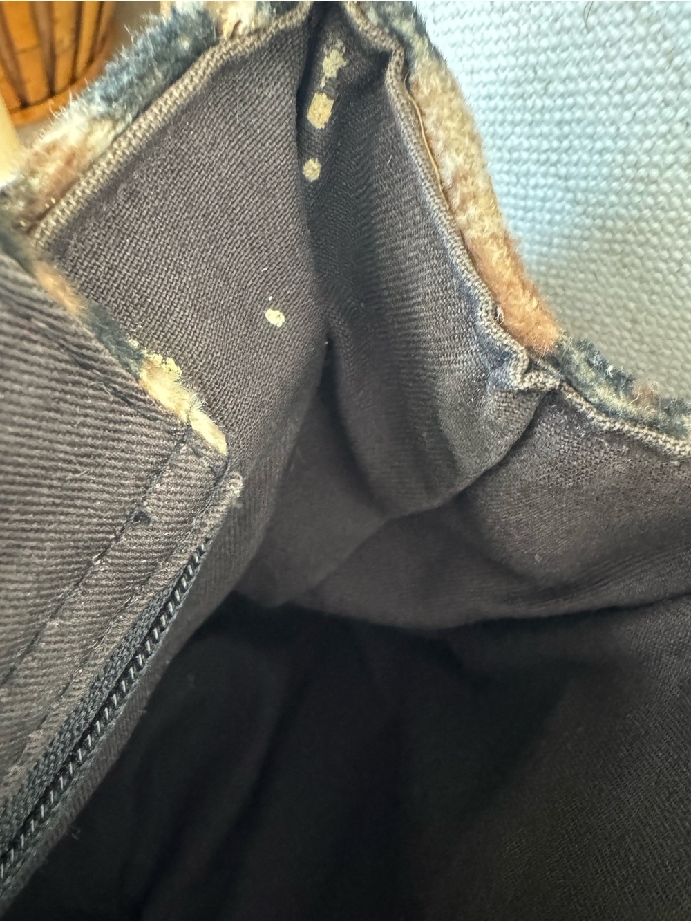 Kate Spade New York Vintage Animal Leopard Print Faux Fur Brown Black Y2K Tote - Picture 13 of 17